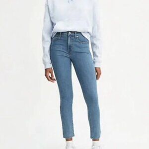 Levi's 721 Hi Rise Skinny Jeans Light Wash Size 26